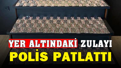 Zehir tacirinin yer altındaki zulasını polis patlattı