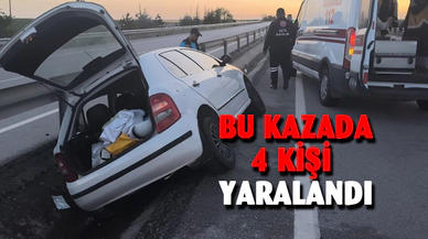 Afyonkarahisar'daki kazada 4 kişi yaralandı