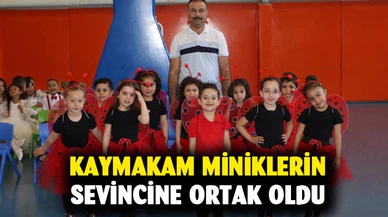 Afyonkarahisar'da kaymakam miniklerin sevincine ortak oldu