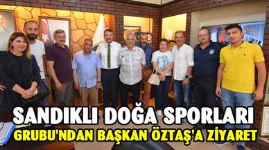 Sandıklı Doğa Sporları grubu'ndan Başkan Öztaş'a ziyaret