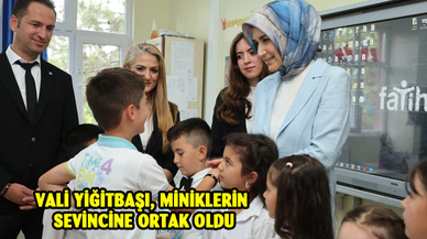 Vali Yiğitbaşı, miniklerin sevincine ortak oldu
