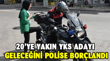 Afyonkarahisar'da 20’ye yakın aday polis sayesinde sınava yetişti
