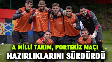 A Milli Takım, Portekiz maçı hazırlıklarını sürdürdü