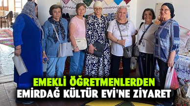 Emekli öğretmenlerden Emirdağ kültür evi'ne ziyaret
