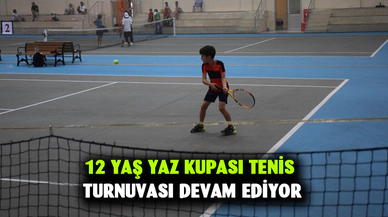 12 Yaş Yaz Kupası Tenis Turnuvası devam ediyor