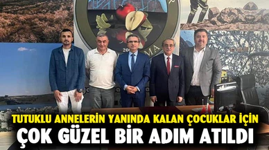 Afyonakrahisar'da tutuklu annelerin yanında kalan çocuklar için güzel adım 