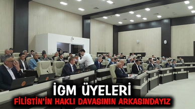 İGM üyeleri; “Filistin halkının haklı davasında yanlarındayız”