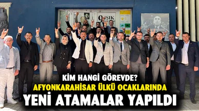 Afyonkarahisar ülkü ocaklarında yeni atamalar yapıldı
