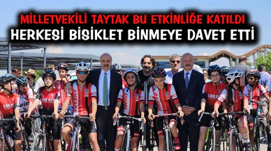 Milletvekili Taytak, bisiklet etkinliğine katıldı