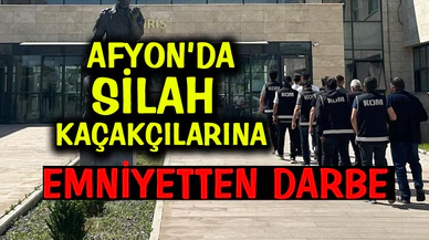 Afyon'da silah kaçakçılarına darbe
