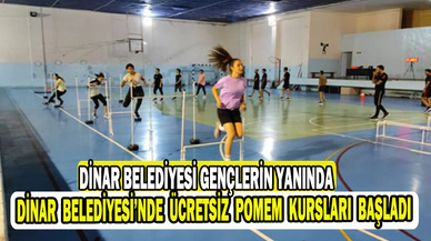 Dinar Belediyesi’nden ücretsiz POMEM parkur desteği