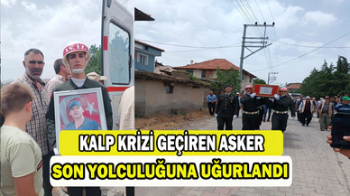 Kalp krizi geçiren sözleşmeli er askeri törenle toprağa verildi   
