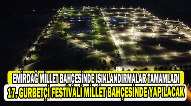 Şehrimizin Gözbebeği Millet Bahçesi'nin Gece Işıklandırmaları Da Tamamlandı