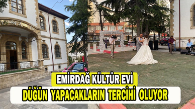 Emirdağ Kültür evi düğün yapacakların tercihi oluyor