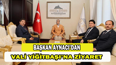 Başkan Aynacı’dan  Vali Yiğitbaşı’na ziyaret