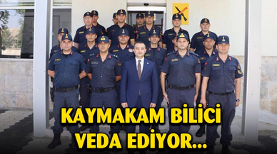 Kaymakam Bilici, birlikte görev yaptığı kamu çalışanlarına veda etti