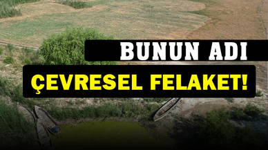 Bir zamanlar kayıkların ilerlediği gölde şimdi motorlu taşıtlar ilerliyor