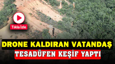Ormanlık alanda tesadüfen peri bacalarını keşfetti