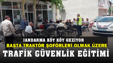 Köylerde güvenlik trafik eğitimleri devam ediyor