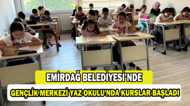 Emirdağ Belediyesi Gençlik Merkezi Yaz Okulu'nda Kurslar Başladı