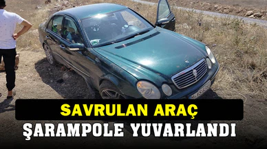 Şarampole giren otomobilde 4 kişi yaralandı