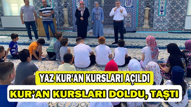 Yaz Kur'an kursları açıldı