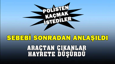 Polisten kaçmak isteyen araçtan binlerce uyuşturucu hap çıktı