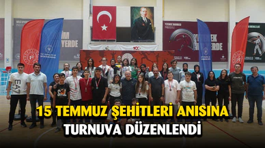 15 Temmuz Şehitlerini Anma Badminton Turnuvası sona erdi
