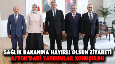 Sağlık Bakanı Memişoğlu’na hayırlı olsun ziyareti