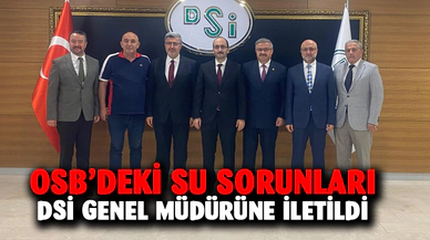 OSB’nin su sorunları DSİ genel müdürüne iletildi