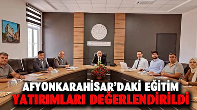 Kentte devam eden eğitim yatırımları değerlendirildi