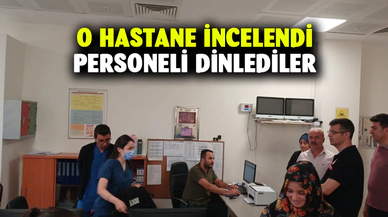 Müdür Korkmaz, devlet hastanesini inceledi