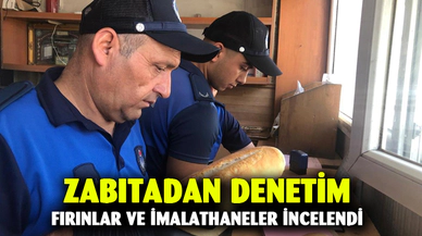 Dinar’da zabıta fırınları denetledi