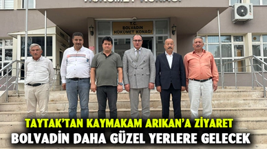 Taytak’tan Kaymakam Arıkan’a ziyaret