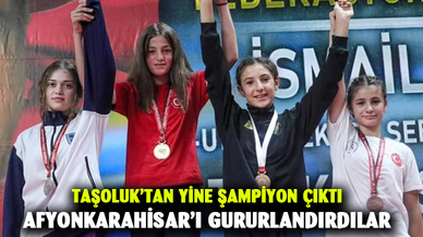Taşoluk Belediye Spor Kulübü’nden bir şampiyon, bir üçüncülük