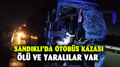 Afyonkarahisar'da Sandıklı'da otobüs kazası