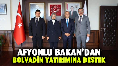 Aile ve Sosyal Hizmetler Bakanına Ziyaret: Bolvadin’e Huzurevi Yapılıyor