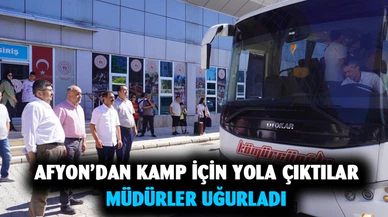Kamp için yola çıktılar