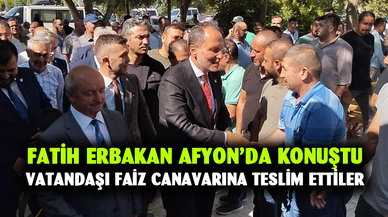 Fatih Erbakan Afyon'da konuştu