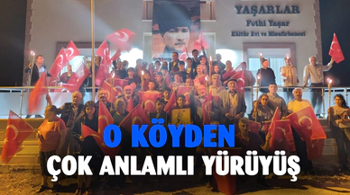 Selçik Köyü'nde anlamlı yürüyüş