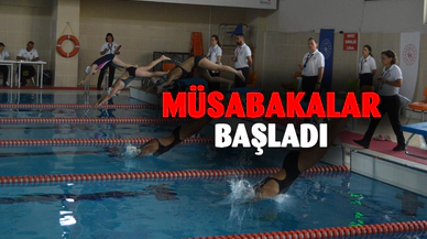 Afyonkarahisar'da 7+ Yaş Yüzme Müsabakaları başladı