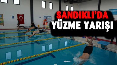 Sandıklı’da ilk kez düzenlenen büyük taarruz yüzme yarışması büyük ilgi gördü