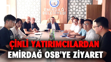Çinli yatırımcılardan Emirdağ OSB'ye ziyaret