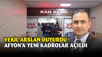 Afyonkarahisar’a 140 hekim kadrosu tahsis edildi