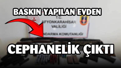 Baskın yapılan evden MP 5 çıktı