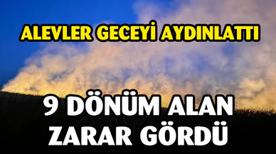 Eber Gölü’nde yangın: 9 dönüm alan zarar gördü