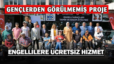 Gençler engelli bireylere ücretsiz hizmet sunacak