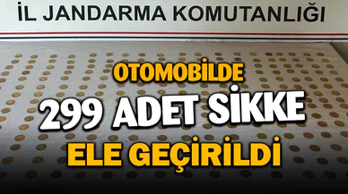 Jandarma 299 adet sikke ele geçirdi