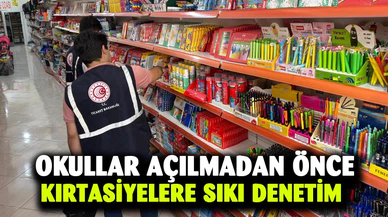 Kırtasiye denetimleri sürüyor