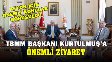 Afyon'dan TBMM Başkanı Kutulmuş'a Önemli Ziyaret
